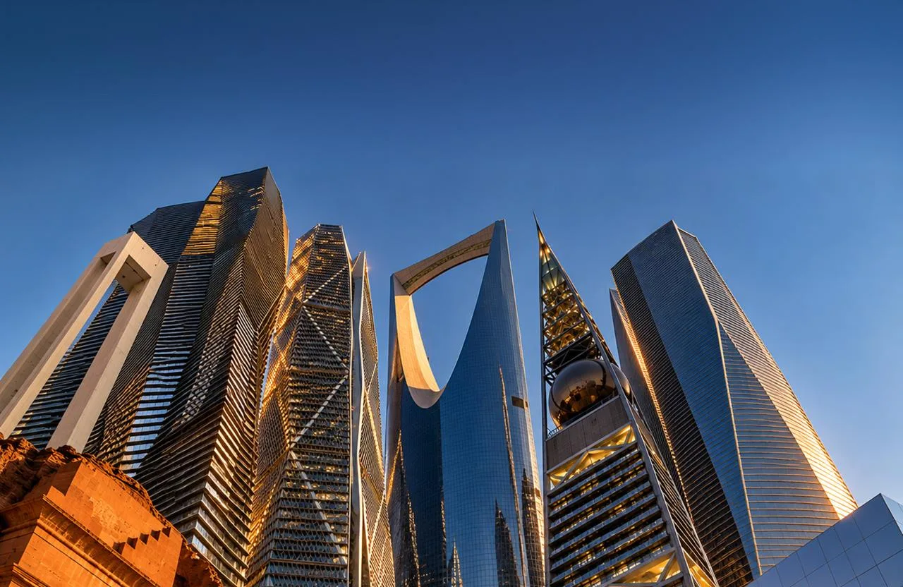 أفق الرياض عند الغسق